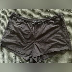 Athleta Marin 5” board shorts.  Black / gray.  Size 1X